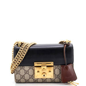 Gucci Padlock Shoulder Bag Gg Coated #240392G10B